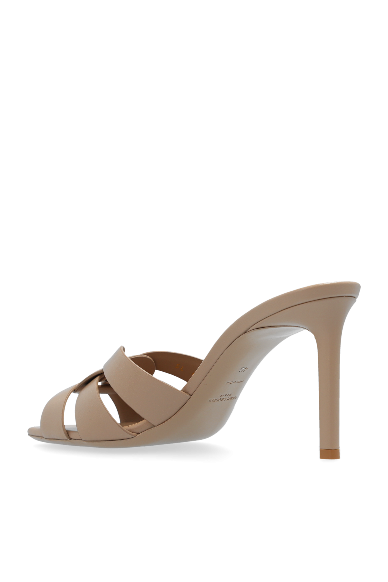 Beige 'Tribute' mules Saint Laurent - saint laurent opyum